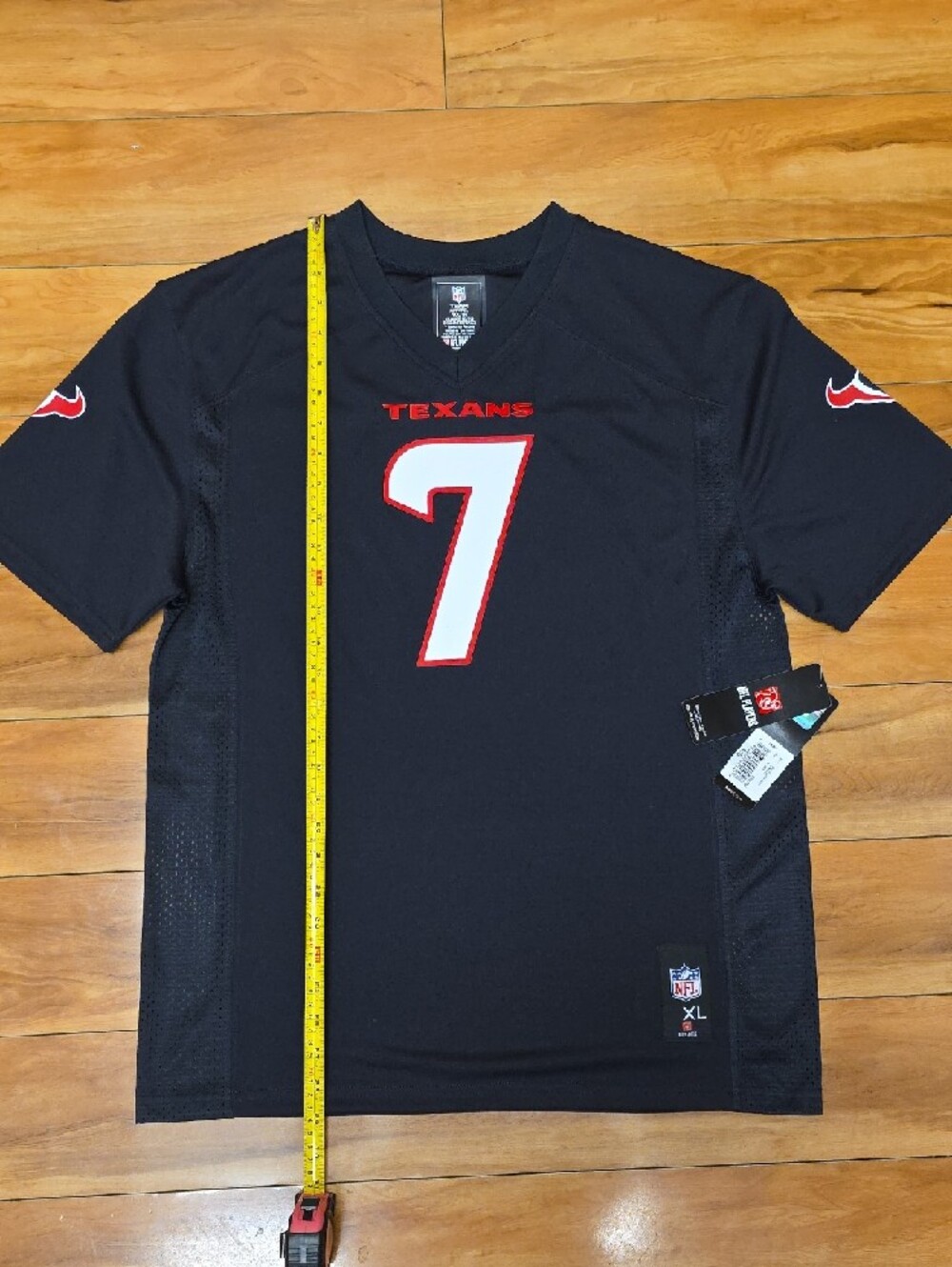 NEW C.J. Stroud NFL Houston Texans Football Game Jersey Youth XL (18/20) Black - Picture 8 of 15